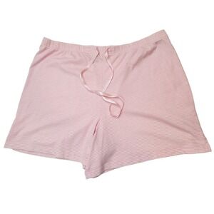 Croft & Barrow Intimates Pink Striped Pajama Shorts Loungewear Womens XL‎